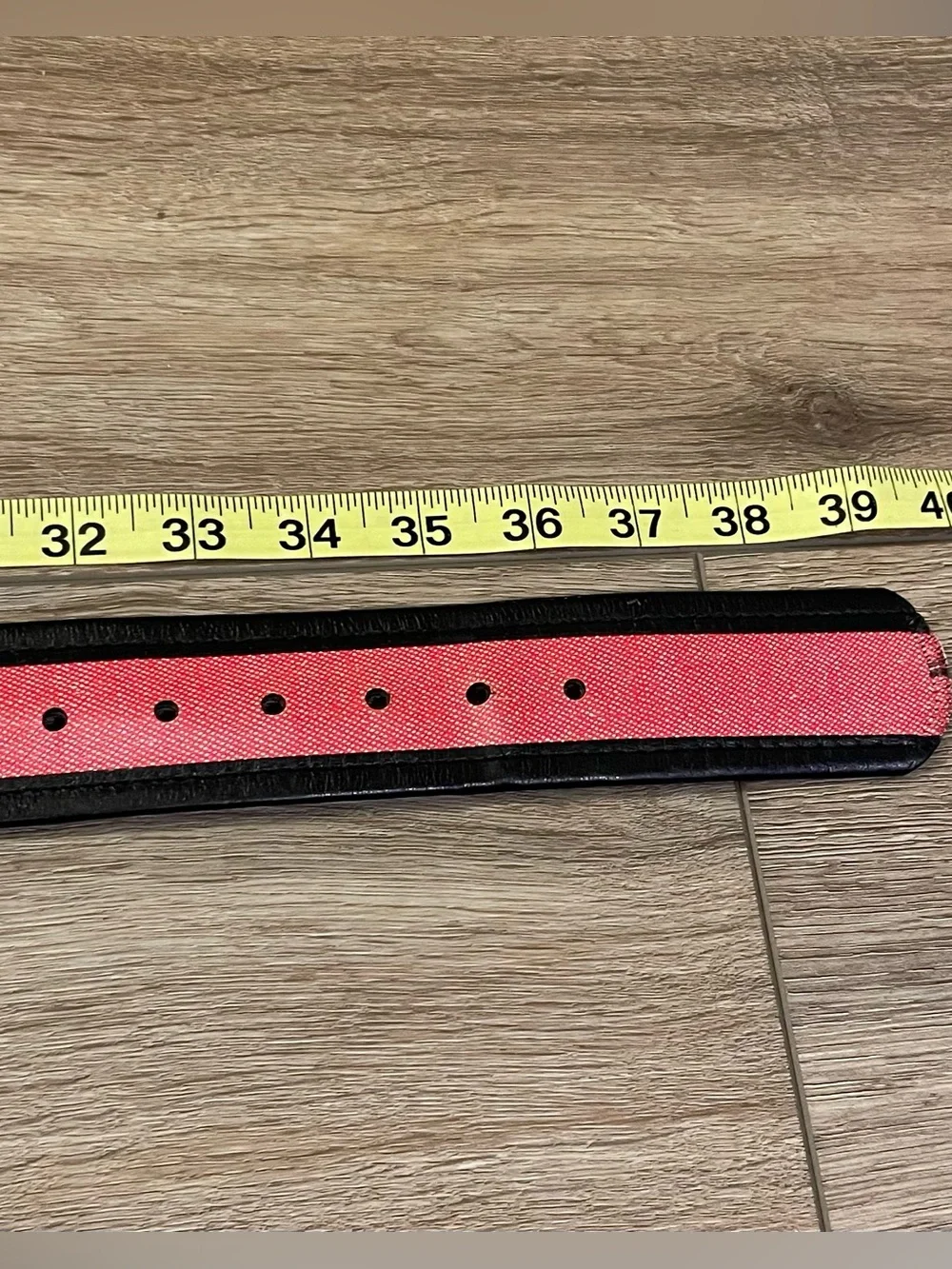 Full grain steerhide and canvas belt size 36 unisex